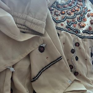 Indian dress for 2-3 years old beads work Kamiz pajama dupatta dress